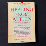 BOOK Dennis T. Jaffe 'Healing From Within' (1986) PB holistic healing self-care