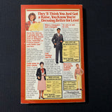 BOOK Vicki Audette 'Dress Better For Less' (1981) PB smart clothes shopping tips