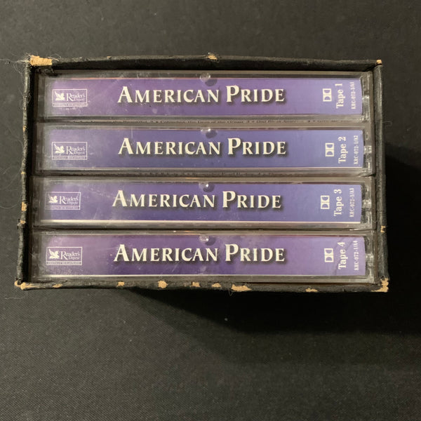 CASSETTE American Pride (2000) 4-tape box set Lee Greenwood, Kate Smith, Fred Waring