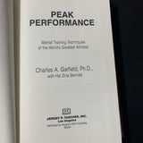 BOOK Charles Garfield 'Peak Performance: Mental Training Techniques Athletes' HC