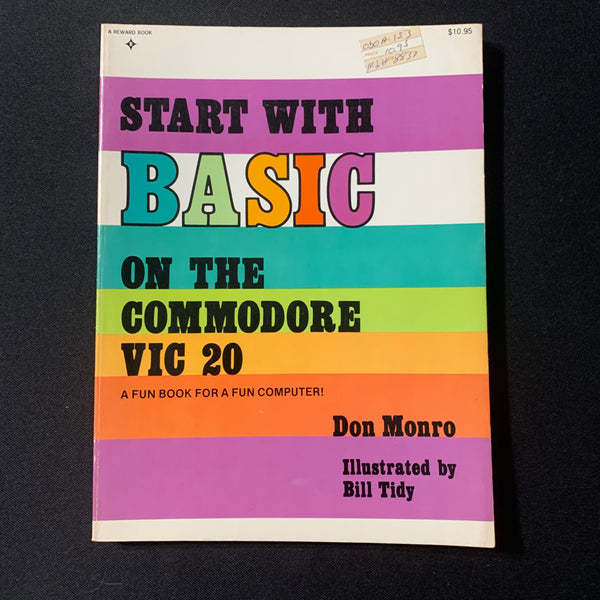 COMMODORE VIC 20 Don Monro 'Start with BASIC' (1982) retro programming coding