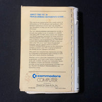 COMMODORE VIC 20 Programmer's Reference Guide (1982) BASIC machine language