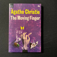 BOOK Agatha Christie 'The Moving Finger' (1964) Dell pulp mystery PB 5861