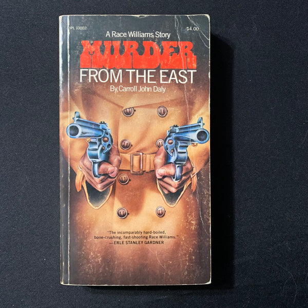 BOOK Carroll John Daly 'Murder From the East' Race Williams detective mystery PB