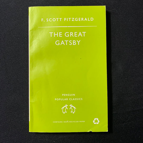 BOOK F. Scott Fitzgerald 'The Great Gatsby' PB Penguin Popular Classics edition