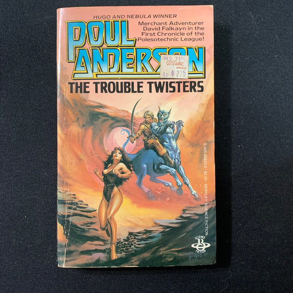 BOOK Poul Anderson 'The Trouble Twisters' (1982) PB science fiction