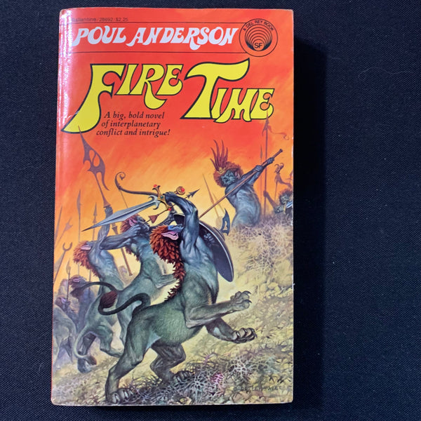 BOOK Poul Anderson 'Fire Time' (1974) PB science fiction