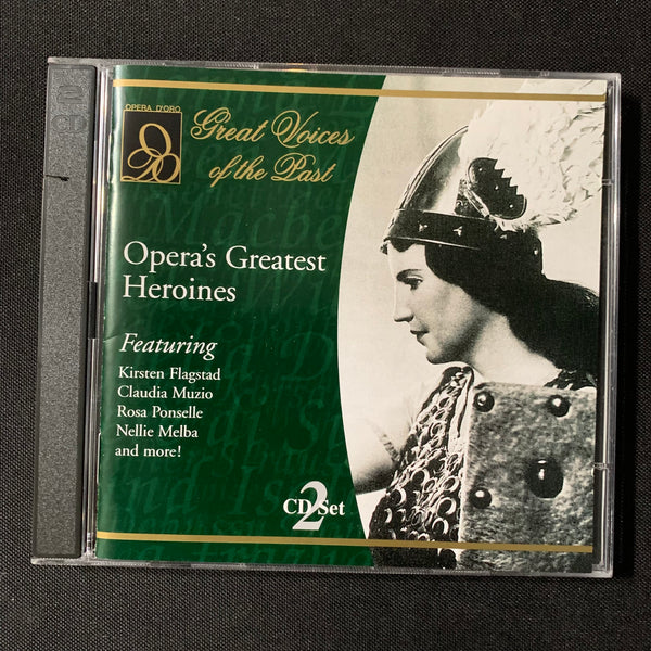 CD Opera's Greatest Heroines (2002) 2-disc set Kirsten Flagstad, Claudia Muzio, Rosa Ponselle