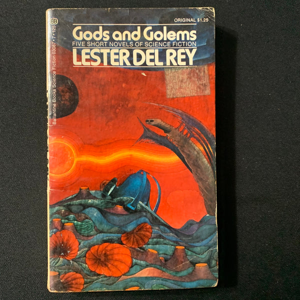 BOOK Lester del Rey 'Gods and Golems' (1973) PB science fiction short stories