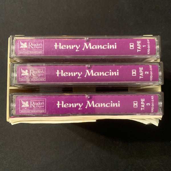 CASSETTE Henry Mancini 'Plays Your All Time Favorites' (1995) 3-tape set Reader's Digest