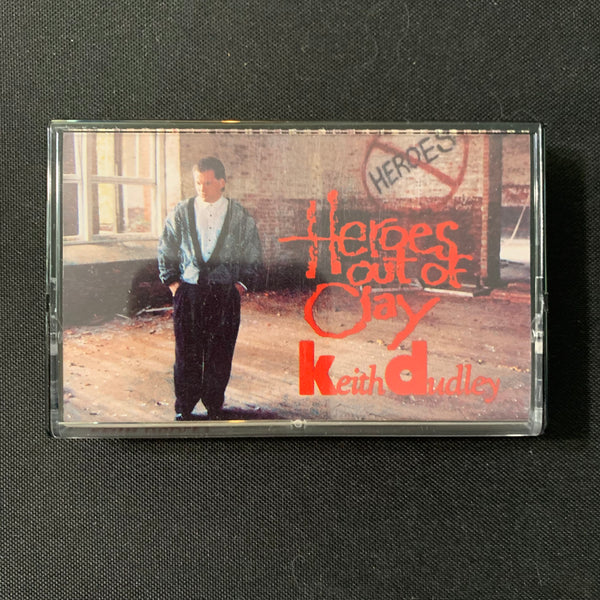 CASSETTE Keith Dudley 'Heroes Out of Clay' (1988) tape Christian CCM