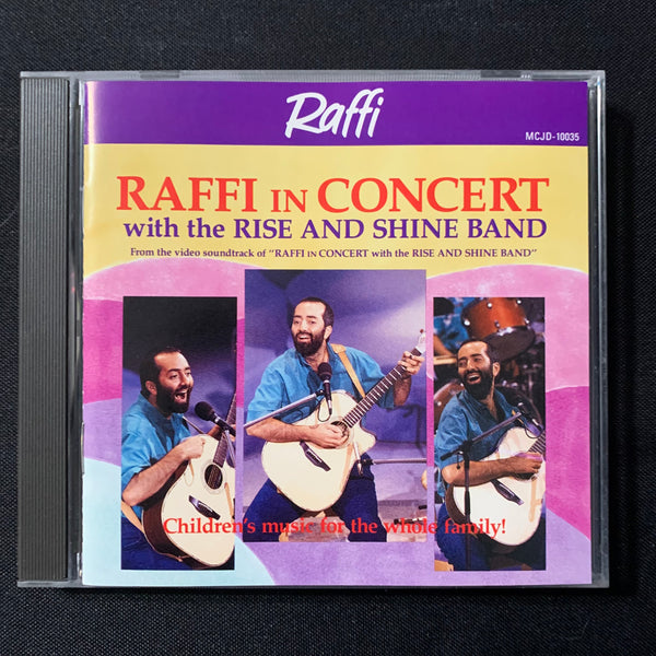 CD Raffi 'In Concert With the Rise and Shine Band' (1989) children's kids music