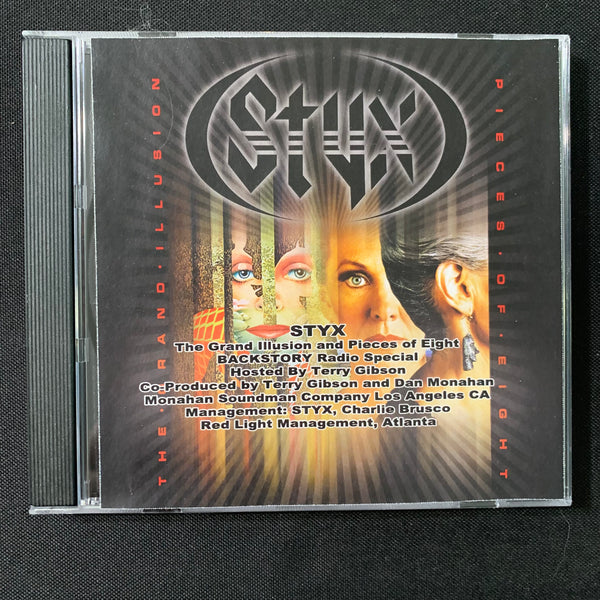 CD Styx 'Backstory Radio Special' Terry Gibson Grand Illusion/Pieces of Eight rare broadcast promo