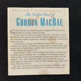 CASSETTE Gordon MacRae 'The Golden Voice Of' (2001) 3-tape set Reader's Digest