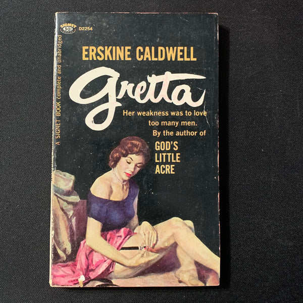 BOOK Erskine Caldwell 'Gretta' (1963) pulp fiction novel PB Signet D2254