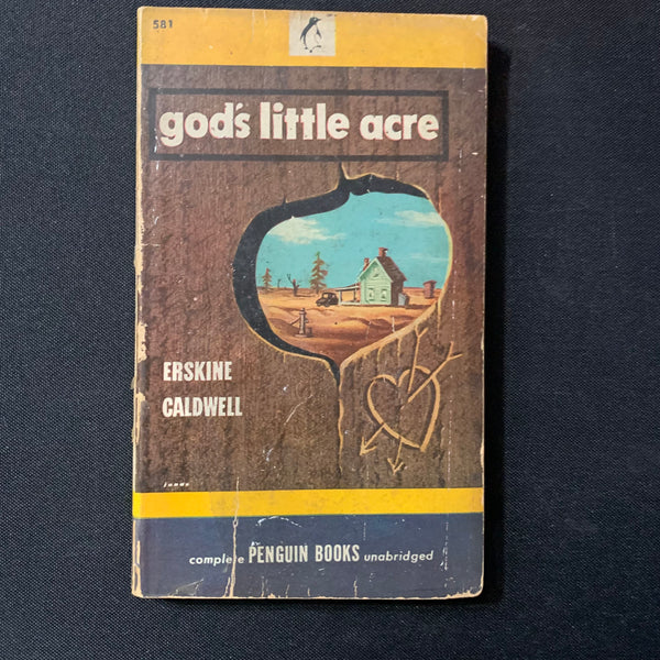 BOOK Erskine Caldwell 'God's Little Acre' (1946) pulp PB fiction novel Penguin