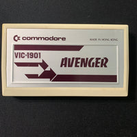 COMMODORE VIC 20 Avenger tested video game cartridge Space Invaders aluminum