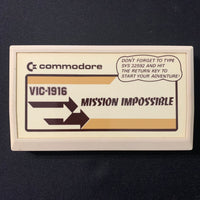 COMMODORE VIC 20 Mission Impossible text adventure interactive fiction cartridge