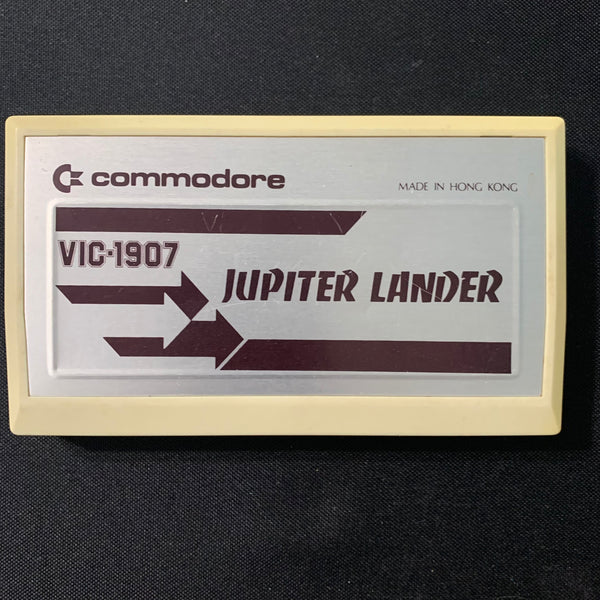 COMMODORE VIC 20 Jupiter Lander tested video game cartridge aluminum label
