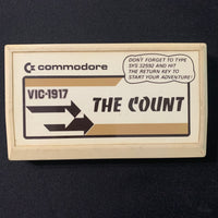 COMMODORE VIC 20 The Count tested video game cartridge text adventure VIC-1917