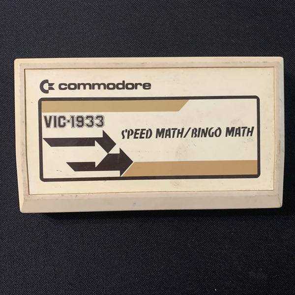 COMMODORE VIC 20 Speed Bingo Math tested educational game cartridge cart VIC1933