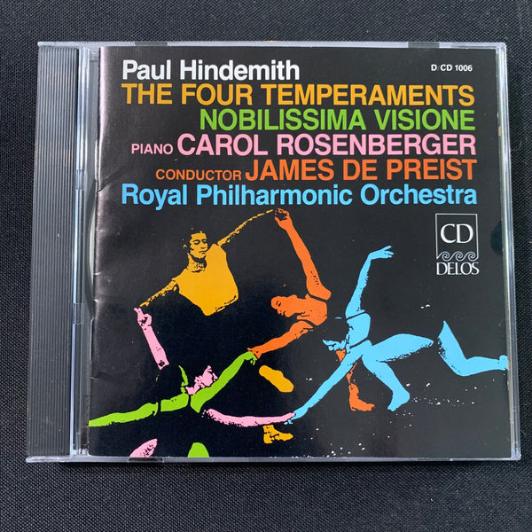 CD Hindemith 'The Four Temperaments/Nobilissima Visione' (1986) Carol Rosenberger, James De Preist