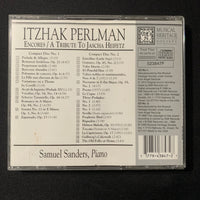 CD A Tribute to Jascha Heifetz: Encores Itzhak Perlman Samuel Sanders 2CD (1995)