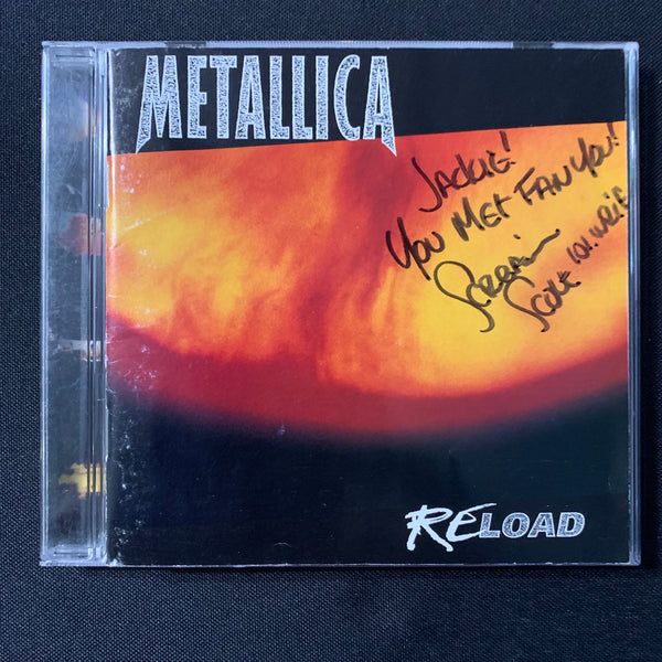 CD Metallica 'Reload' (1997) heavy metal signed by... a WRIF Detroit radio DJ?!