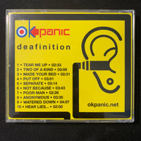 CD OK Panic 'Deafinition' (2004) hard rock guitar power pop Boston indie