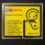 CD OK Panic 'Deafinition' (2004) hard rock guitar power pop Boston indie