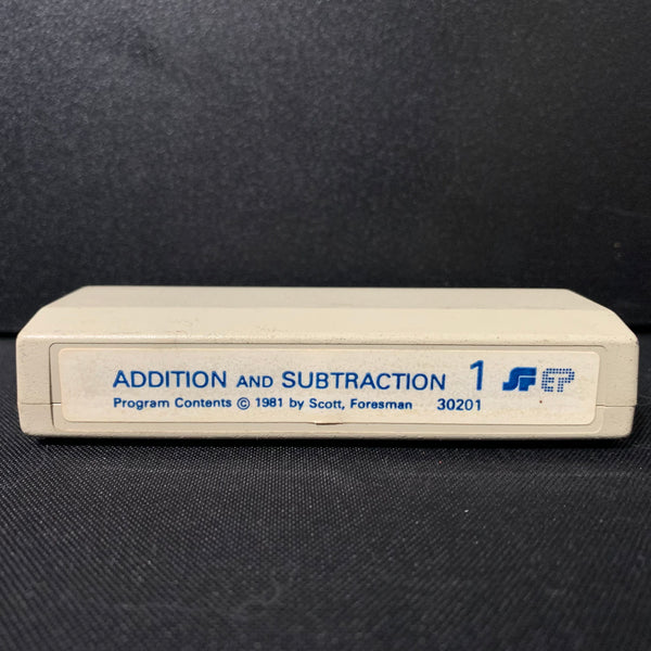 TEXAS INSTRUMENTS TI 99/4A Addition and Subtraction 1 (1981) white label cartridge