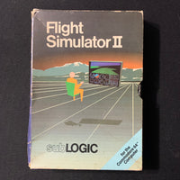 COMMODORE 64 Flight Simulator II (1983) boxed complete video game