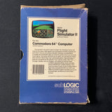 COMMODORE 64 Flight Simulator II (1983) boxed complete video game