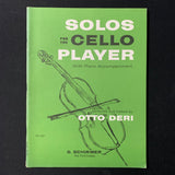 SHEET MUSIC Solos For the Cello Player With Piano Accompaniment (1959) Otto Deri