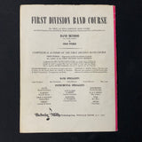 SHEET MUSIC First Division Band Course 'Play Away' (1st F Horn) (1971) Belwin Mills