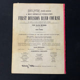 SHEET MUSIC First Division Band Course 'Away We Go' (C Flute) (1962)