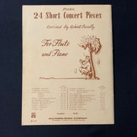 SHEET MUSIC 24 Progressive Studies For Flute by J. Andersen Op. 33 Lauber, Spindler-Krueger