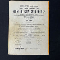 SHEET MUSIC First Division Band Course 'Our Next Concert' (C Flute) (1969)