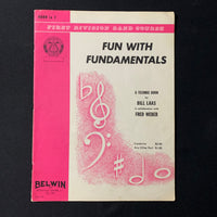 SHEET MUSIC First Division Band Course Fun With Fundamentals (Horn in F) (1963)