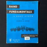 SHEET MUSIC Band Fundamentals In Easy Steps (Taylor) Book Three C. Flute (1966)