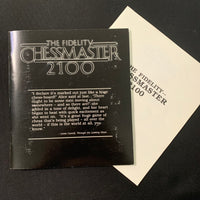 COMMODORE 64 Chessmaster 2100 (1988) Software Toolworks tested boxed chess game