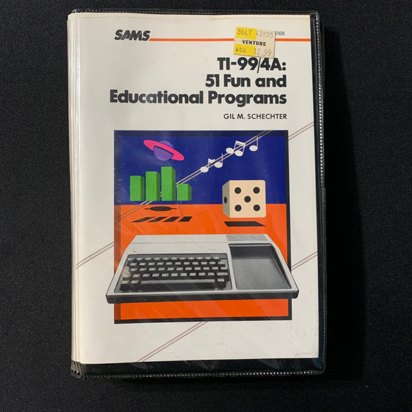 TEXAS INSTRUMENTS TI 99/4A 51 Fun and Educational Programs book+casset ...