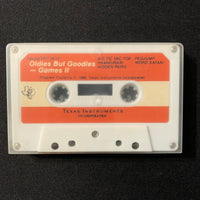 TEXAS INSTRUMENTS TI 99/4A Oldies But Goodies Games II (1980) cassette tape software