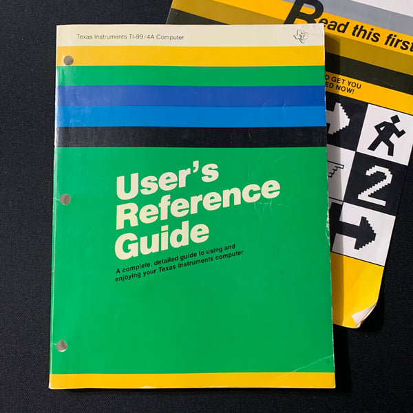 TEXAS INSTRUMENTS TI 99/4A User's Reference Guide+Read This First manuals 1981