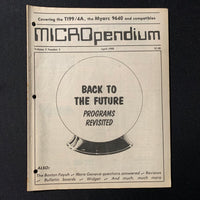 TEXAS INSTRUMENTS TI 99/4A Micropendium magazine April 1988 retro computing