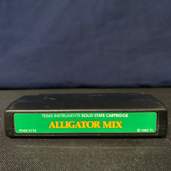 TEXAS INSTRUMENTS TI 99/4A Alligator Mix tested math game cartridge green/black
