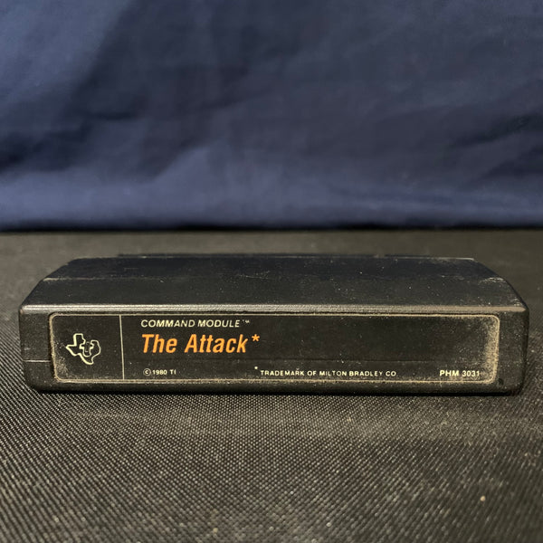 TEXAS INSTRUMENTS TI 99/4A The Attack tested video game cartridge black label