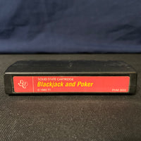 TEXAS INSTRUMENTS TI 99/4A Blackjack and Poker (1980) tested video game cartridge red label