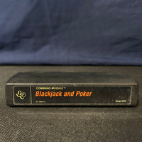 TEXAS INSTRUMENTS TI 99/4A Blackjack and Poker (1980) tested video game cartridge black