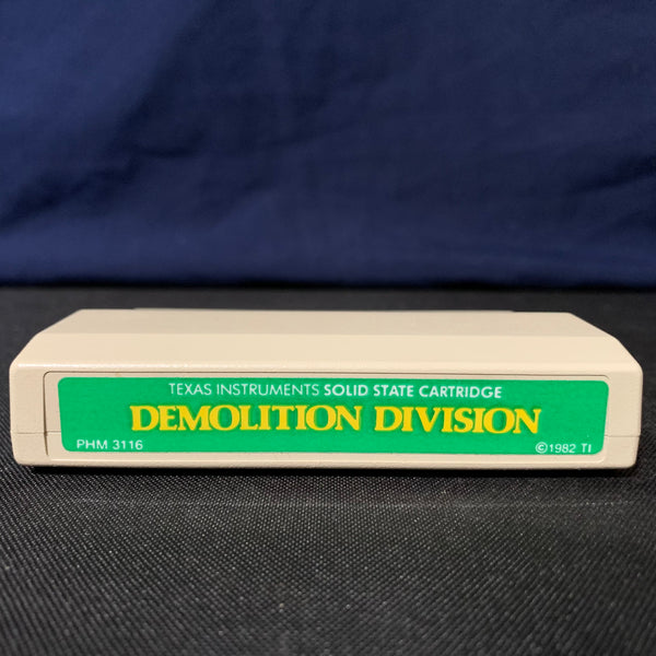 TEXAS INSTRUMENTS TI 99/4A Demolition Division (1982) math game tested cartridge